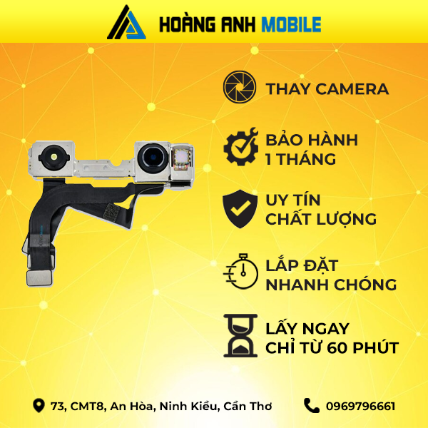 Thay camera trước/Cáp FaceID/Camera Sau/Cáp loa trong/Loa ngoài/Thay sạc/Thay dây nguồn iPhone 12 Pro