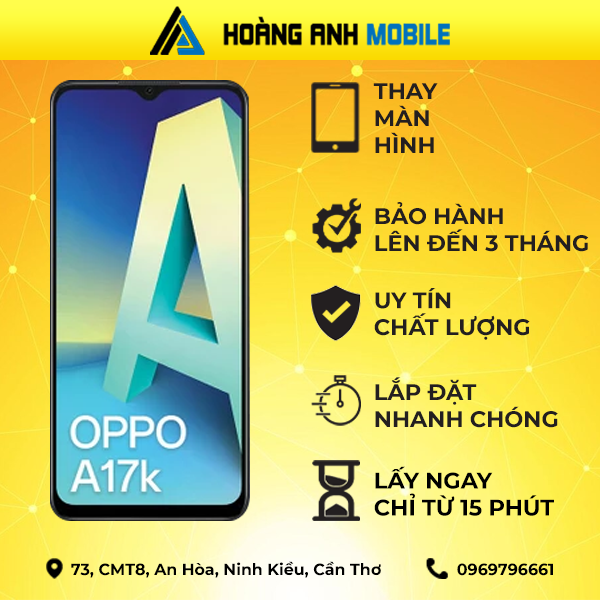Thay màn hình Oppo A17K