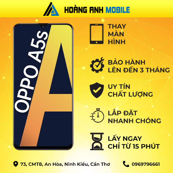 Thay màn hình Oppo A5s