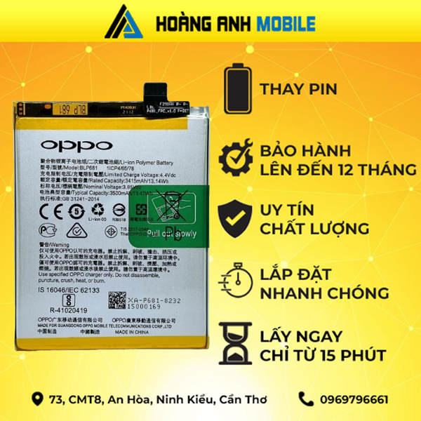Thay pin Oppo R17