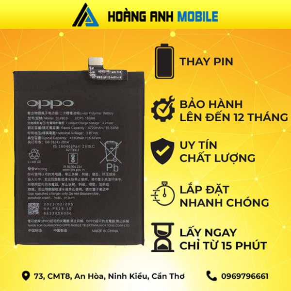 Thay pin Oppo Reno 12F
