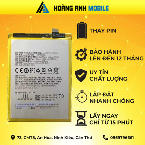 Thay pin Oppo Reno 2F