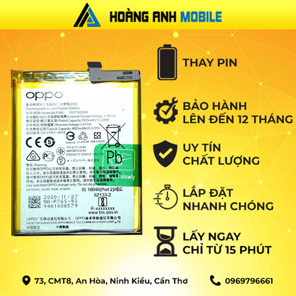 Thay pin Oppo Reno Z