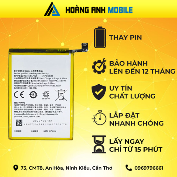 Thay pin Realme 9