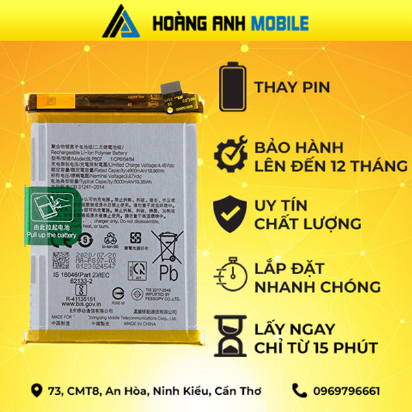 Thay pin Realme C17