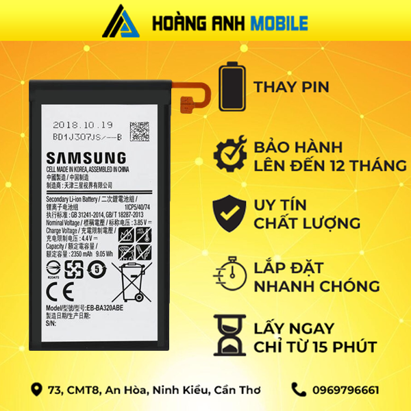 Thay pin Samsung A3 (2017)