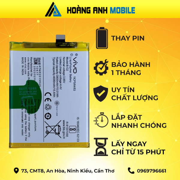 Thay pin Vivo Y1s