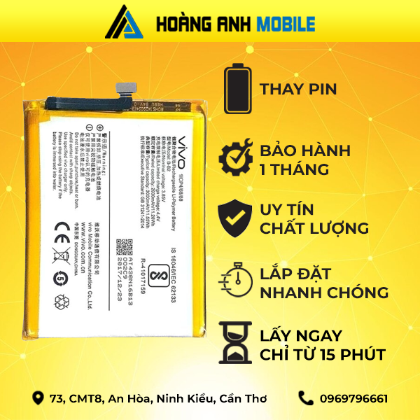 Thay pin Vivo Y66