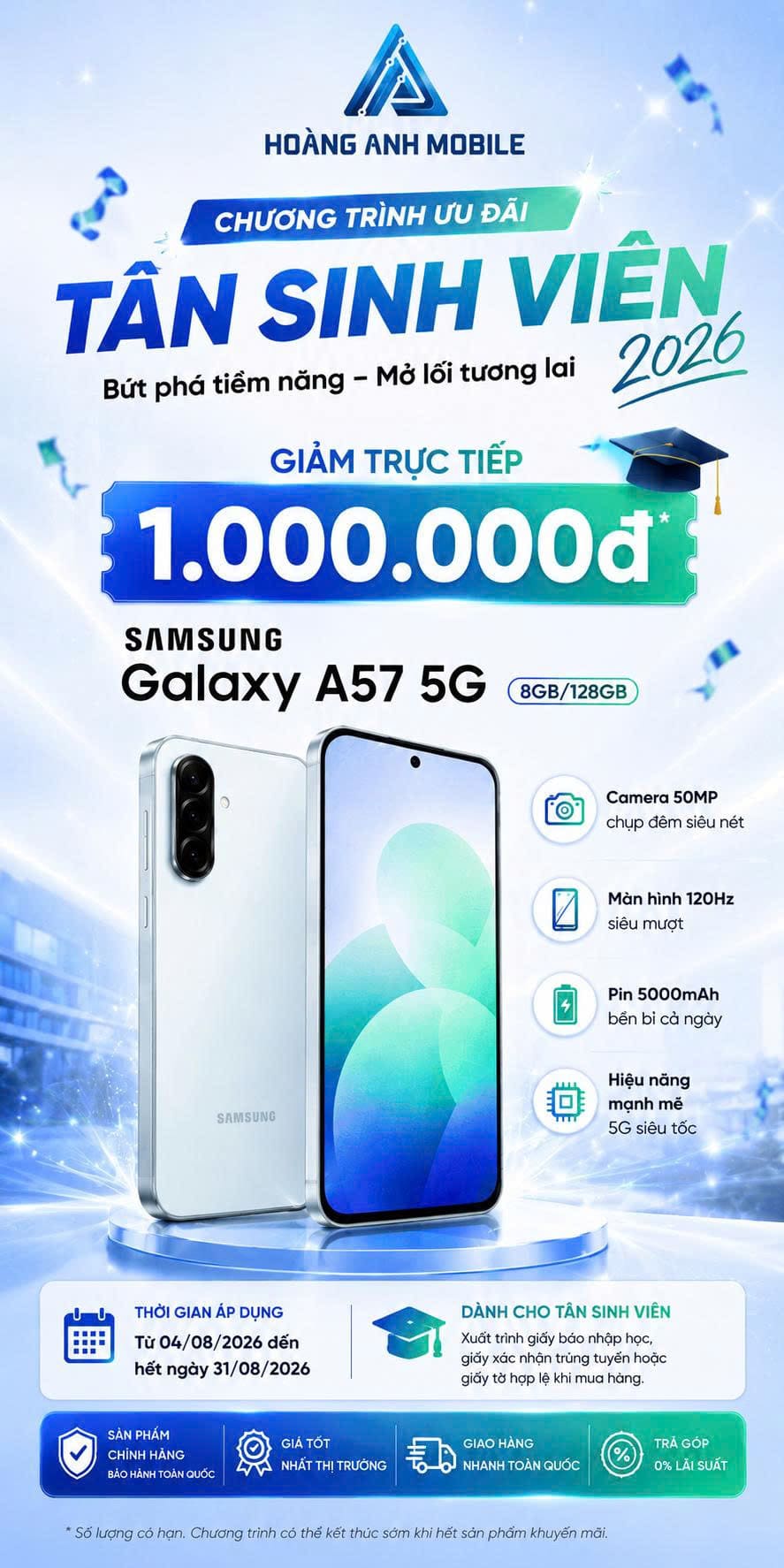 Khuyến mãi Samsung Galaxy A57 5G
