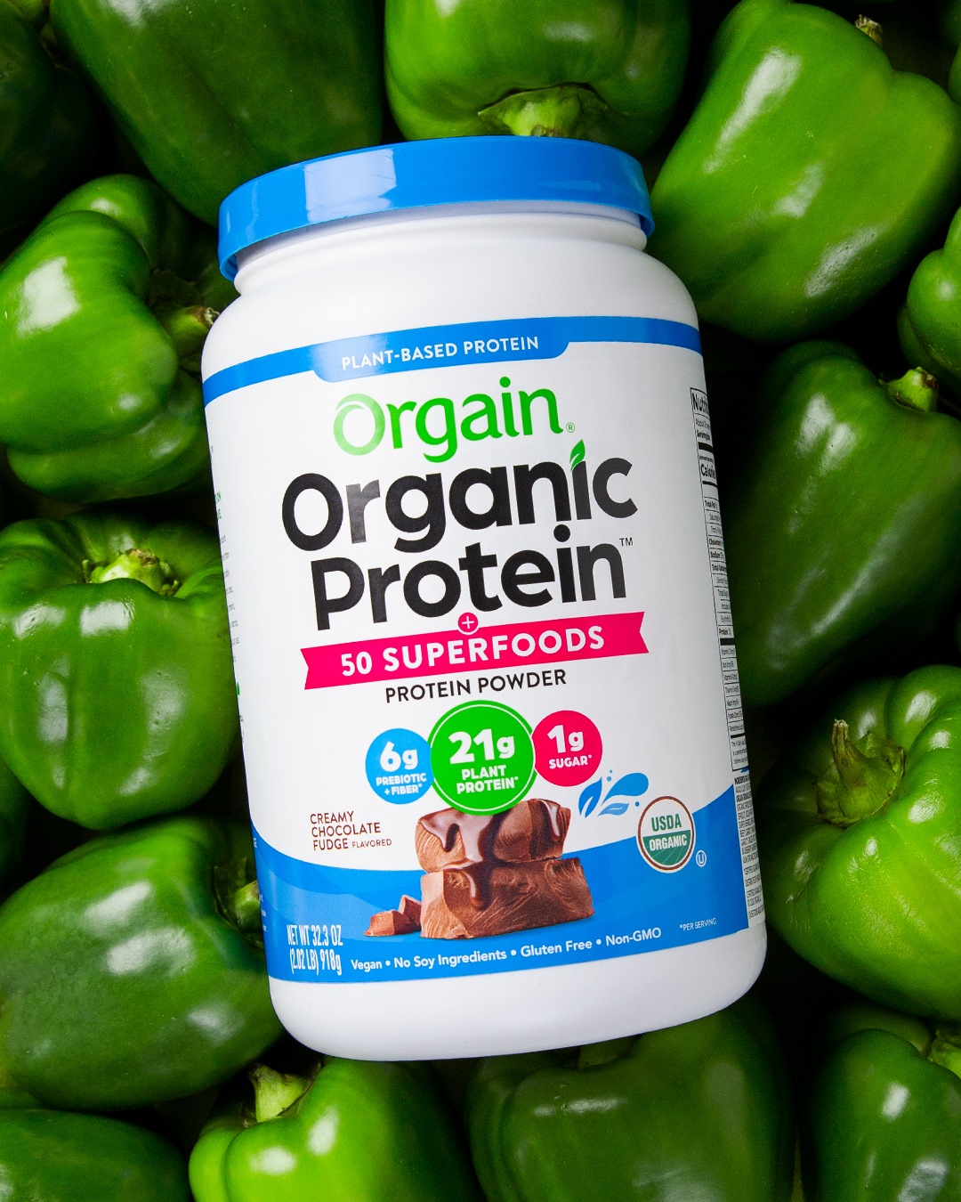 Đạm thực vật và Superfoods hữu cơ hương Vani 918g