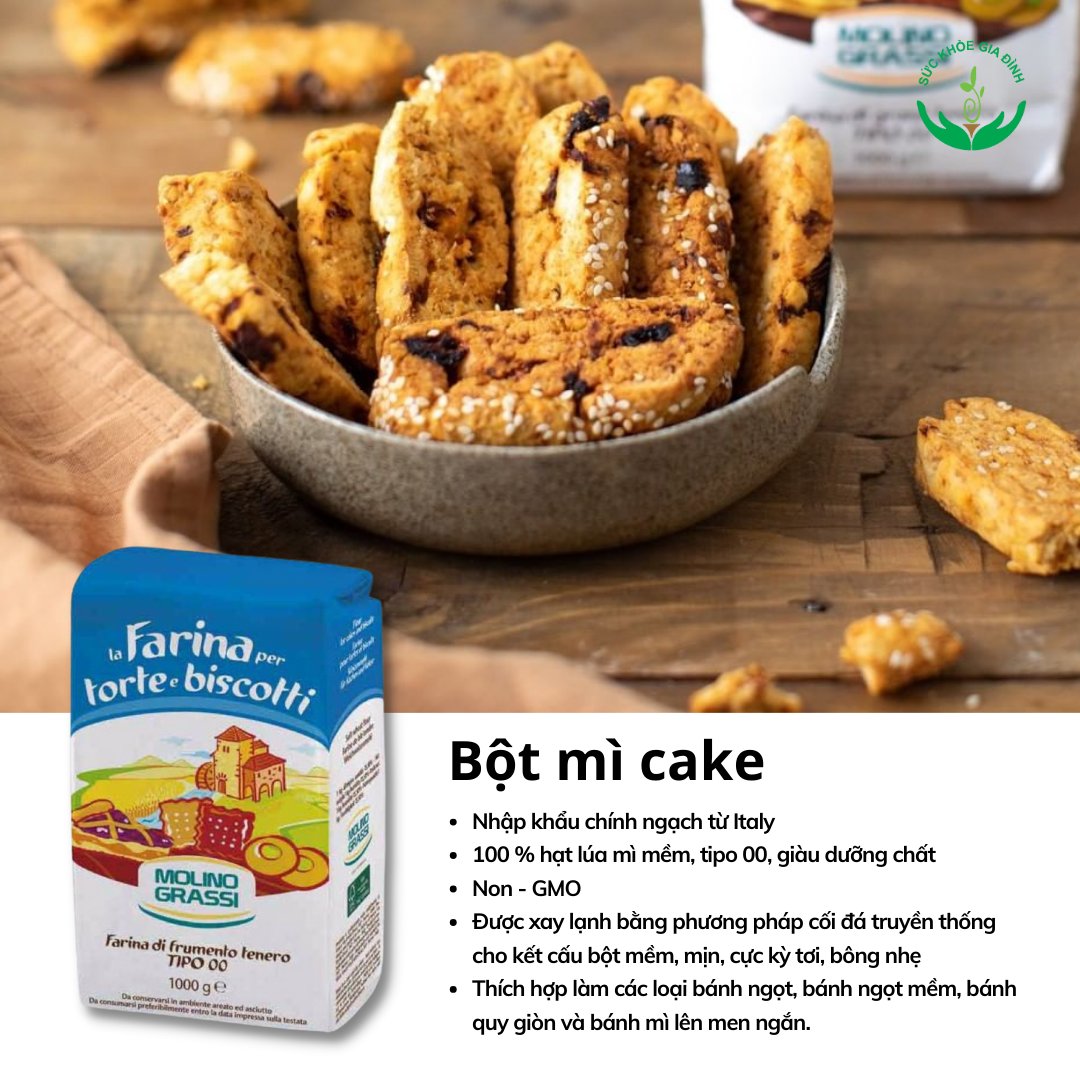 Molino Grassi - Bột Mì Cake 1kg