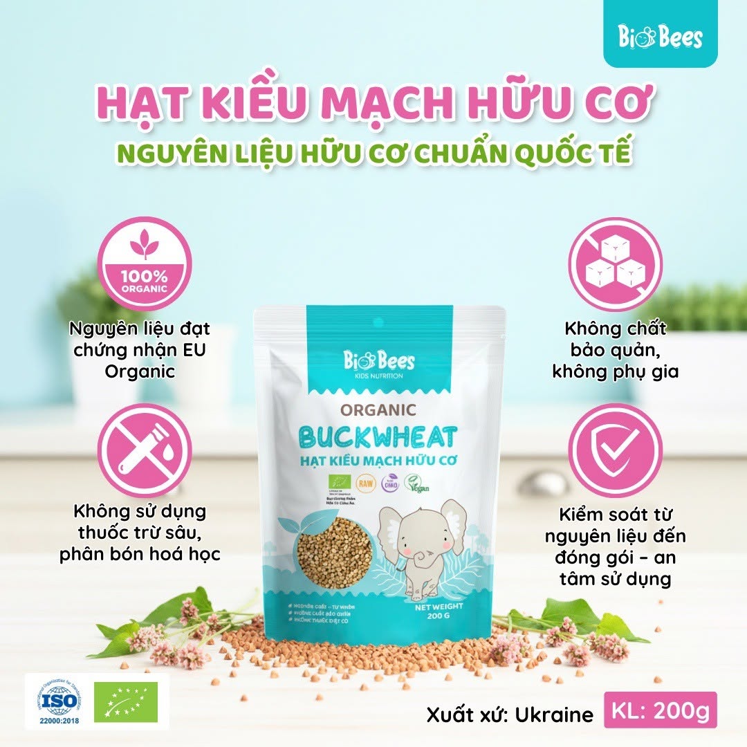 BioBees - Hạt Kiều Mạch Hữu Cơ 200g