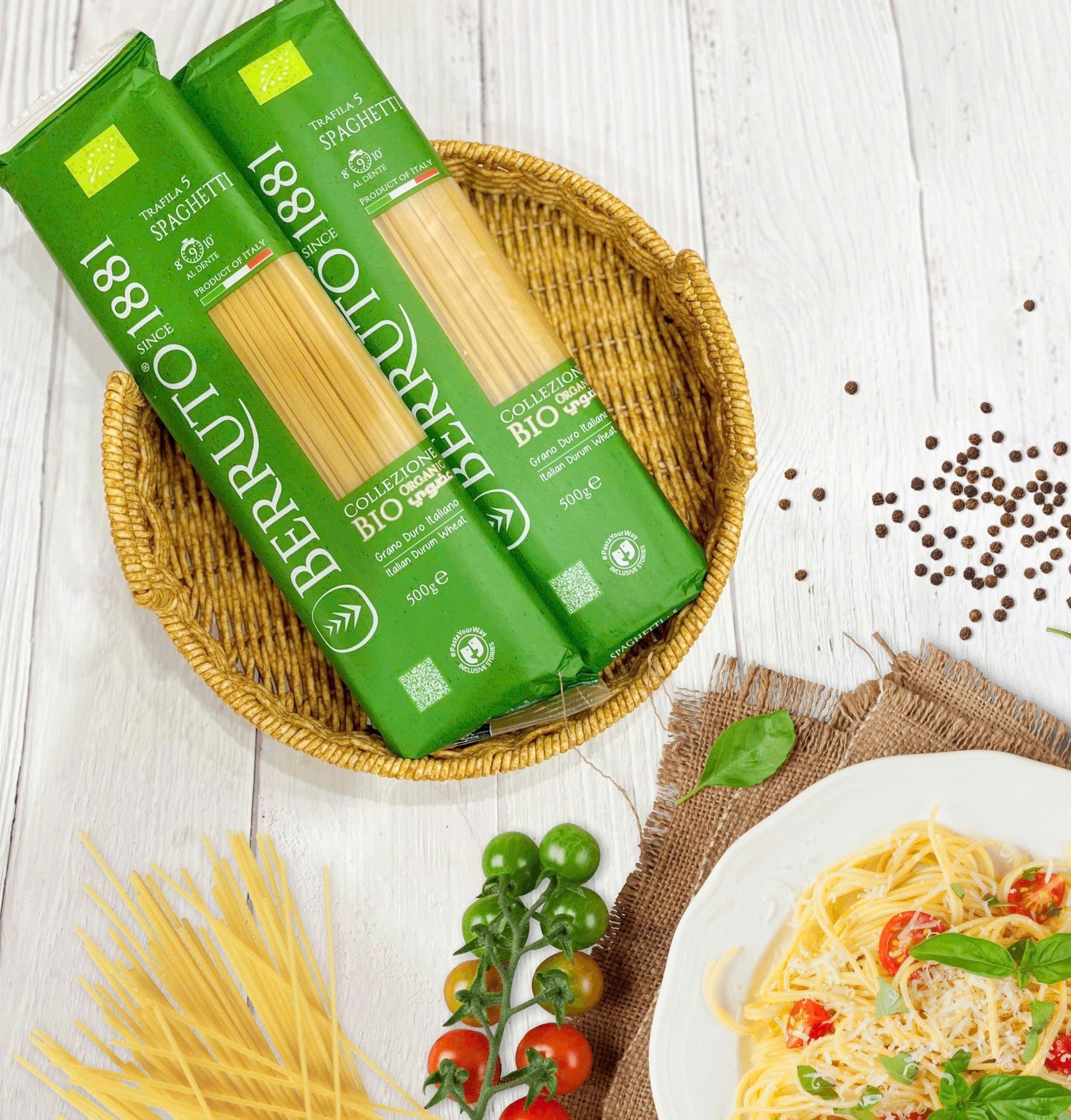 Berruto - Nui Mỳ Hữu Cơ 500gr - Spaghetti