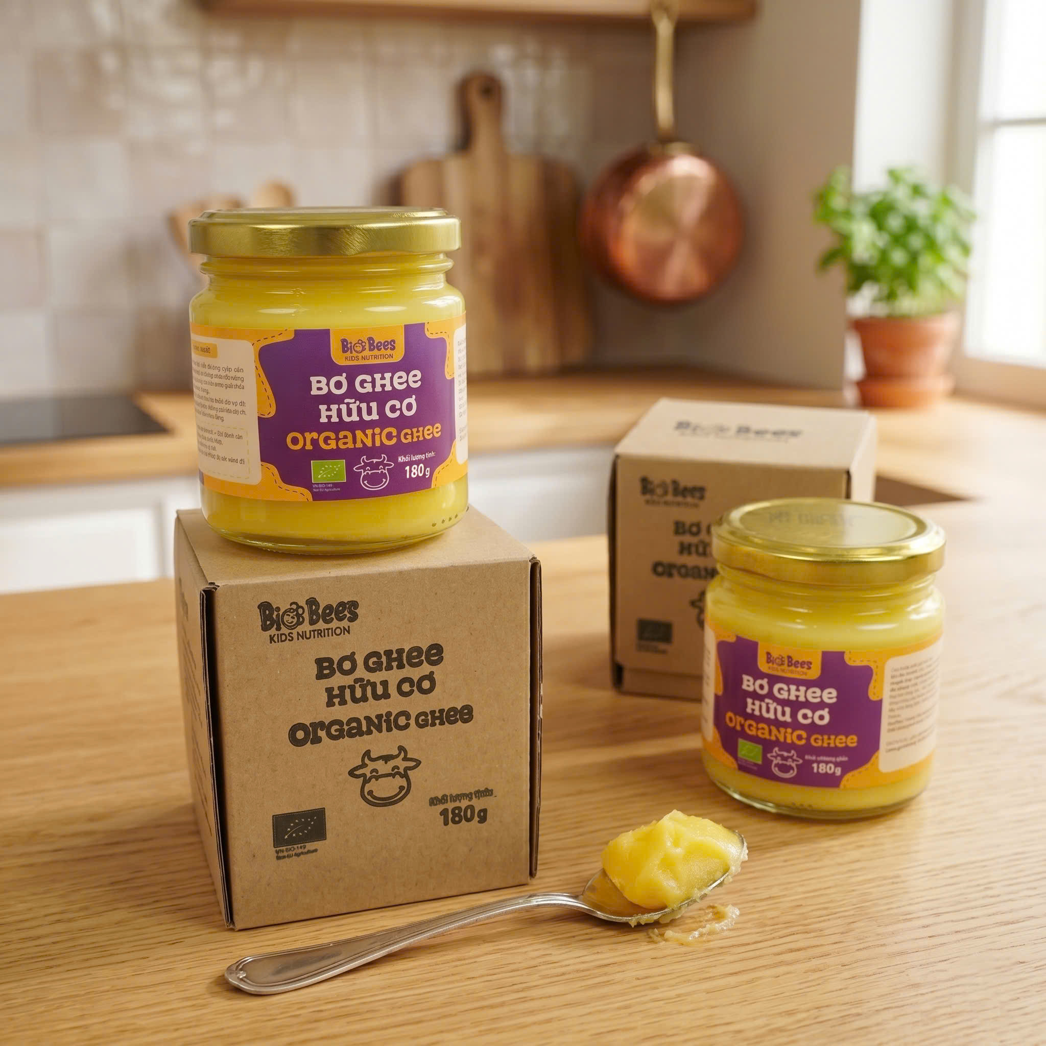 BioBees - Bơ Ghee hữu cơ 180g