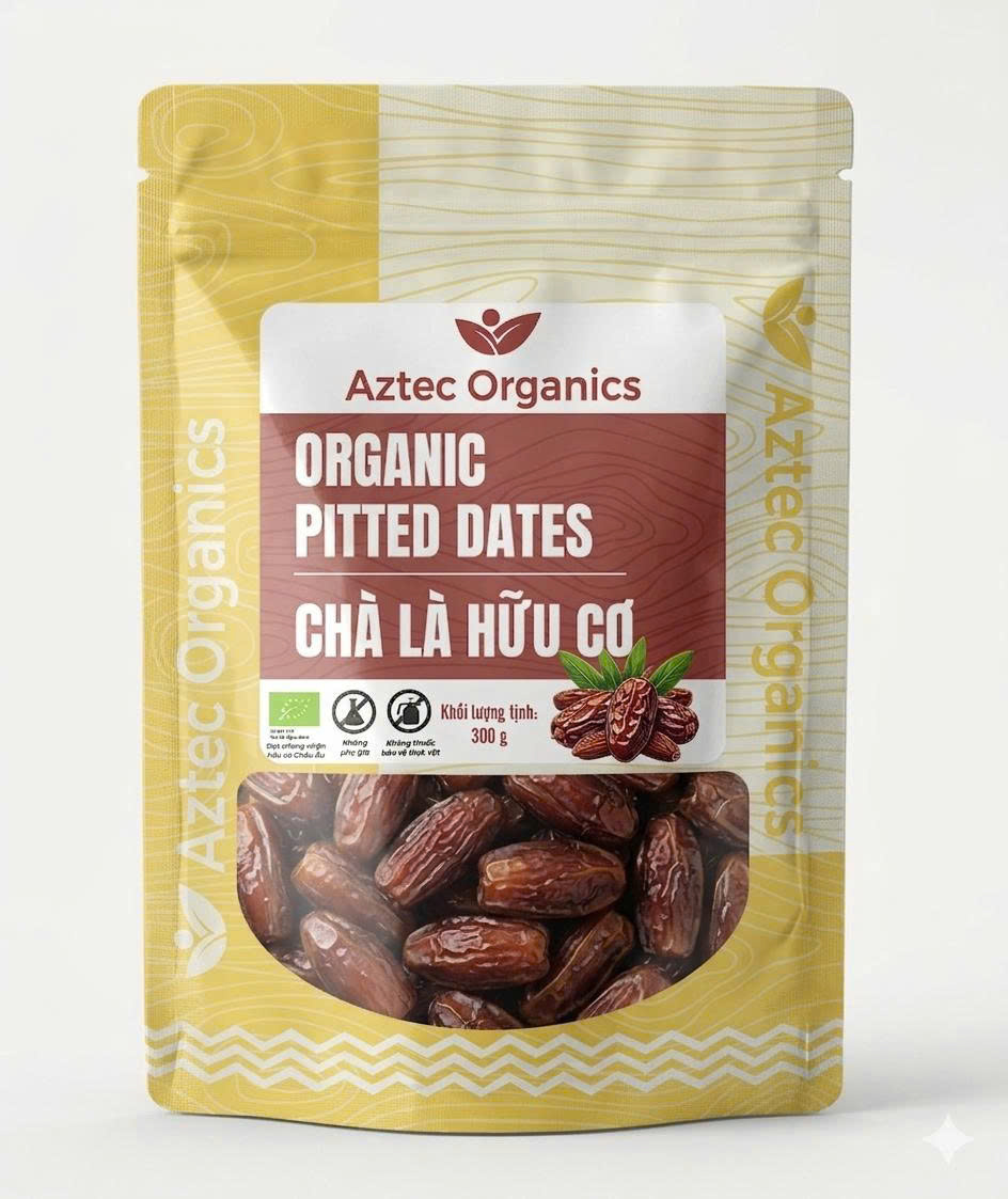 Aztec Organics - Chà là hữu cơ 300g