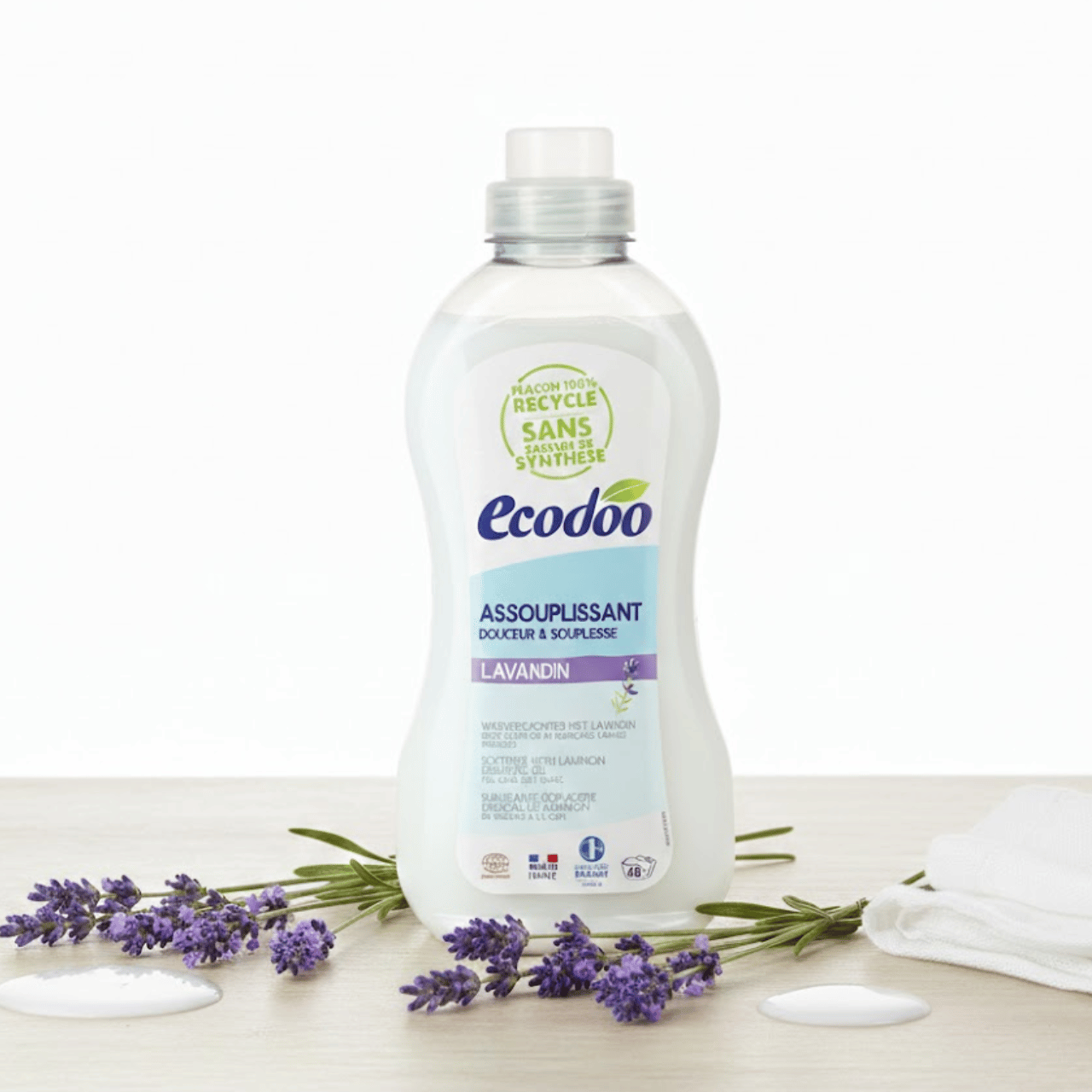 Ecoodoo - Nước Xả Vải Hữu Cơ Sinh Học Hương Lavender 1L