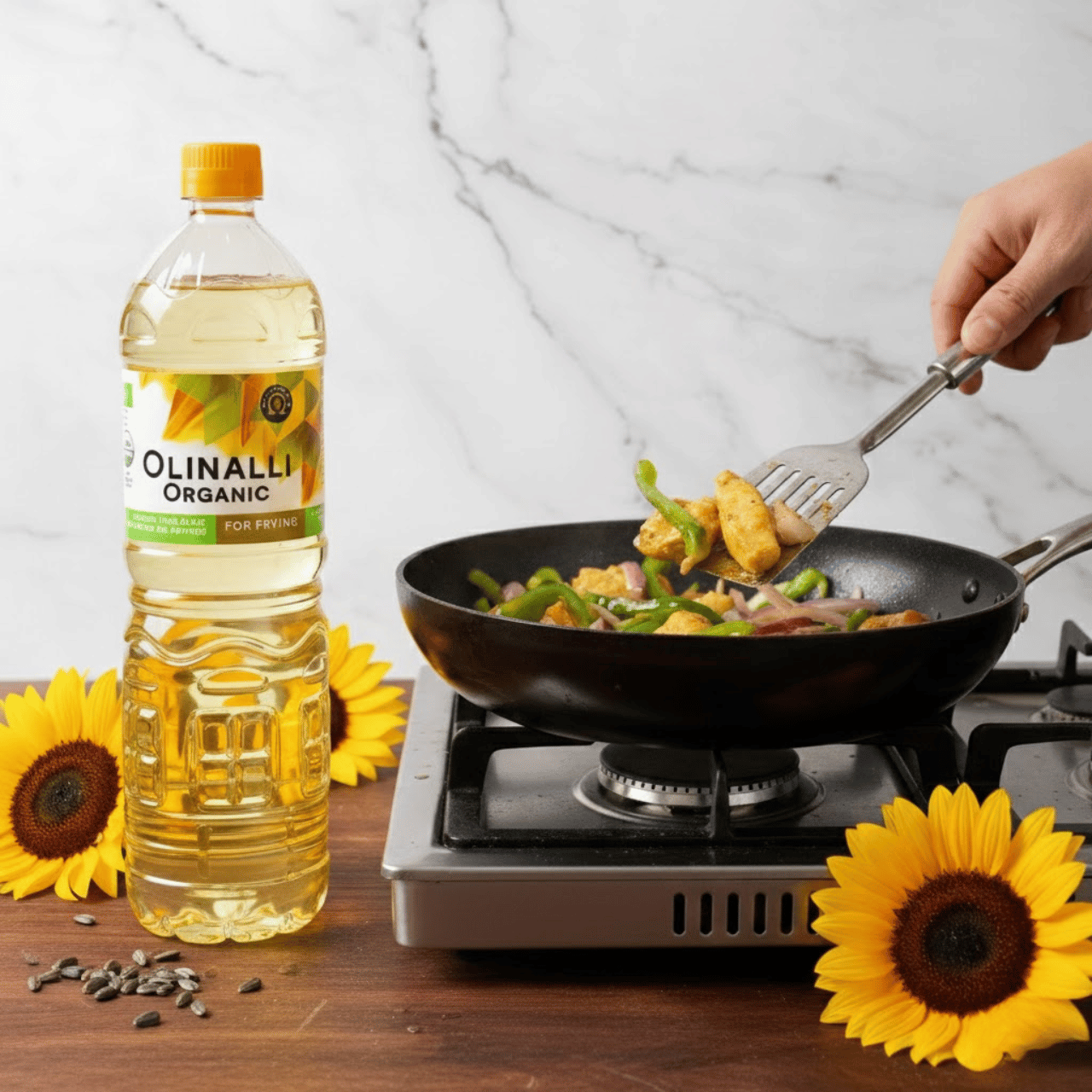 Olinalli - Dầu Hướng Dương Hữu Cơ Ukroliya 1L
