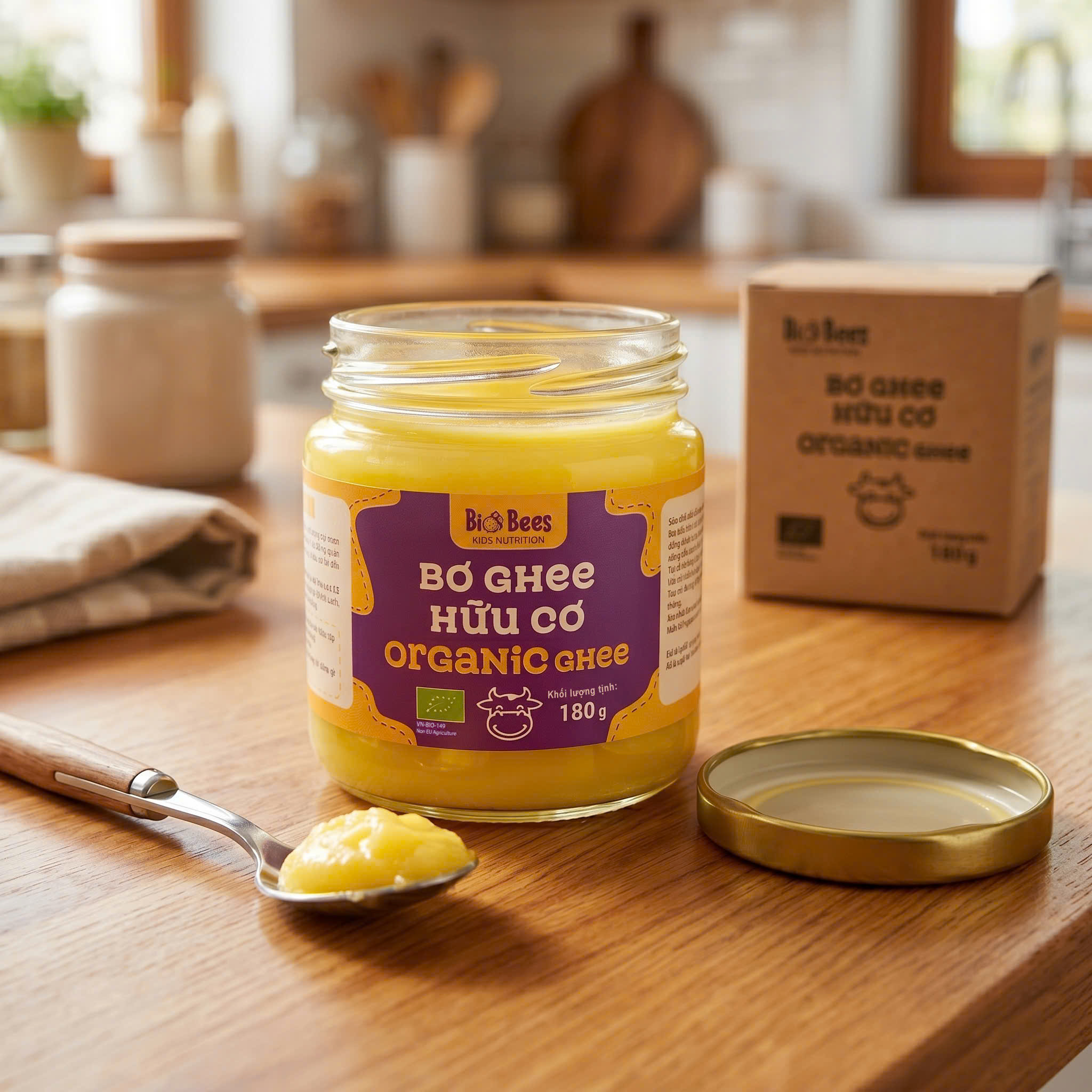 BioBees - Bơ Ghee hữu cơ 180g