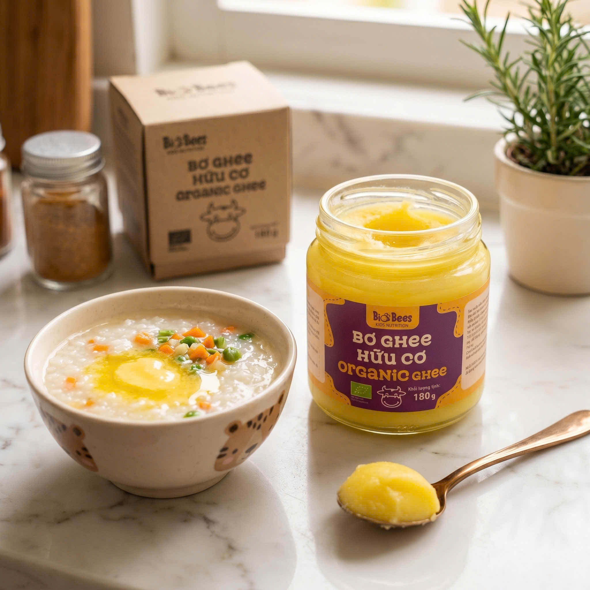 BioBees - Bơ Ghee hữu cơ 180g
