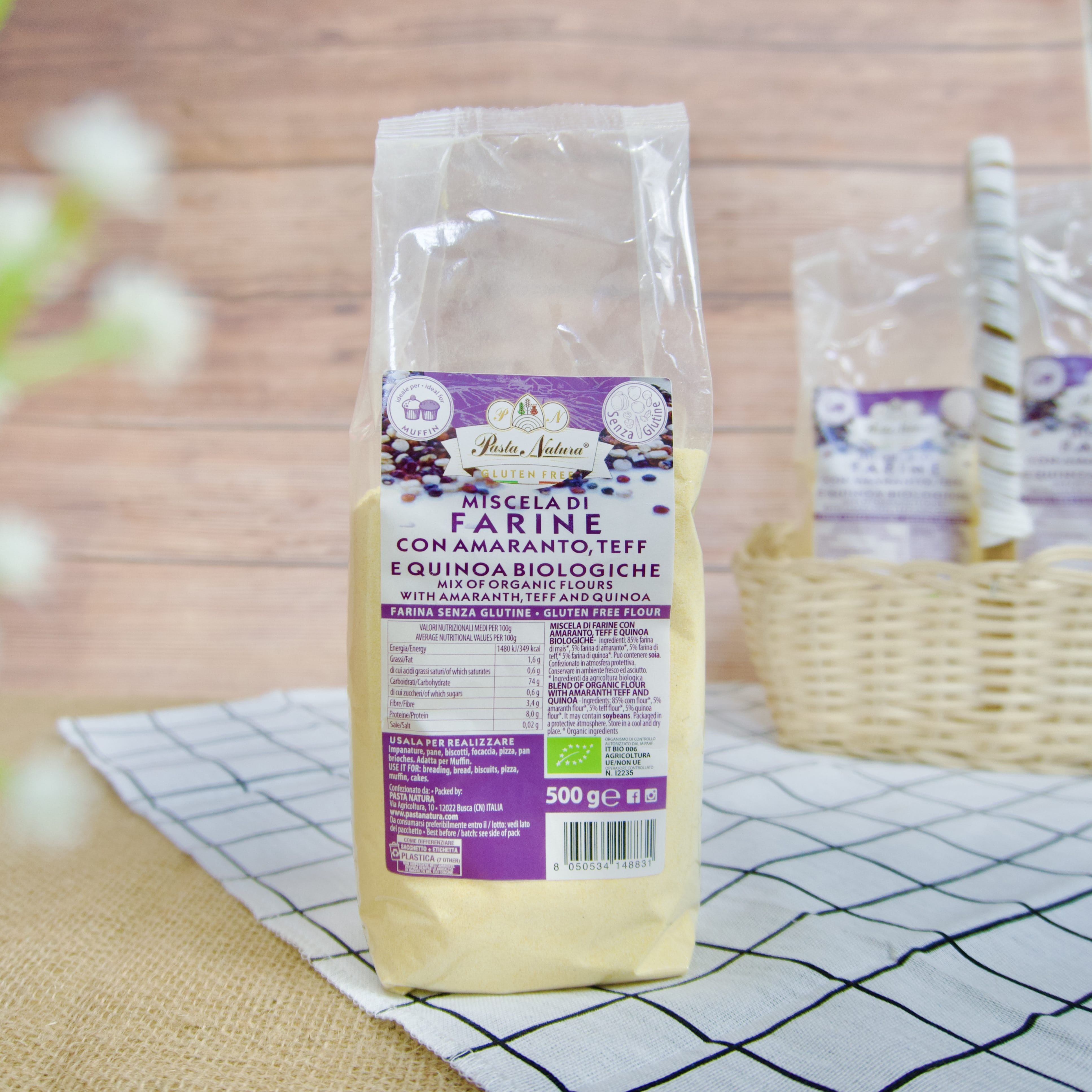 Pasta Natura - Bột Đa Dụng Hữu Cơ Gluten Free 500gr