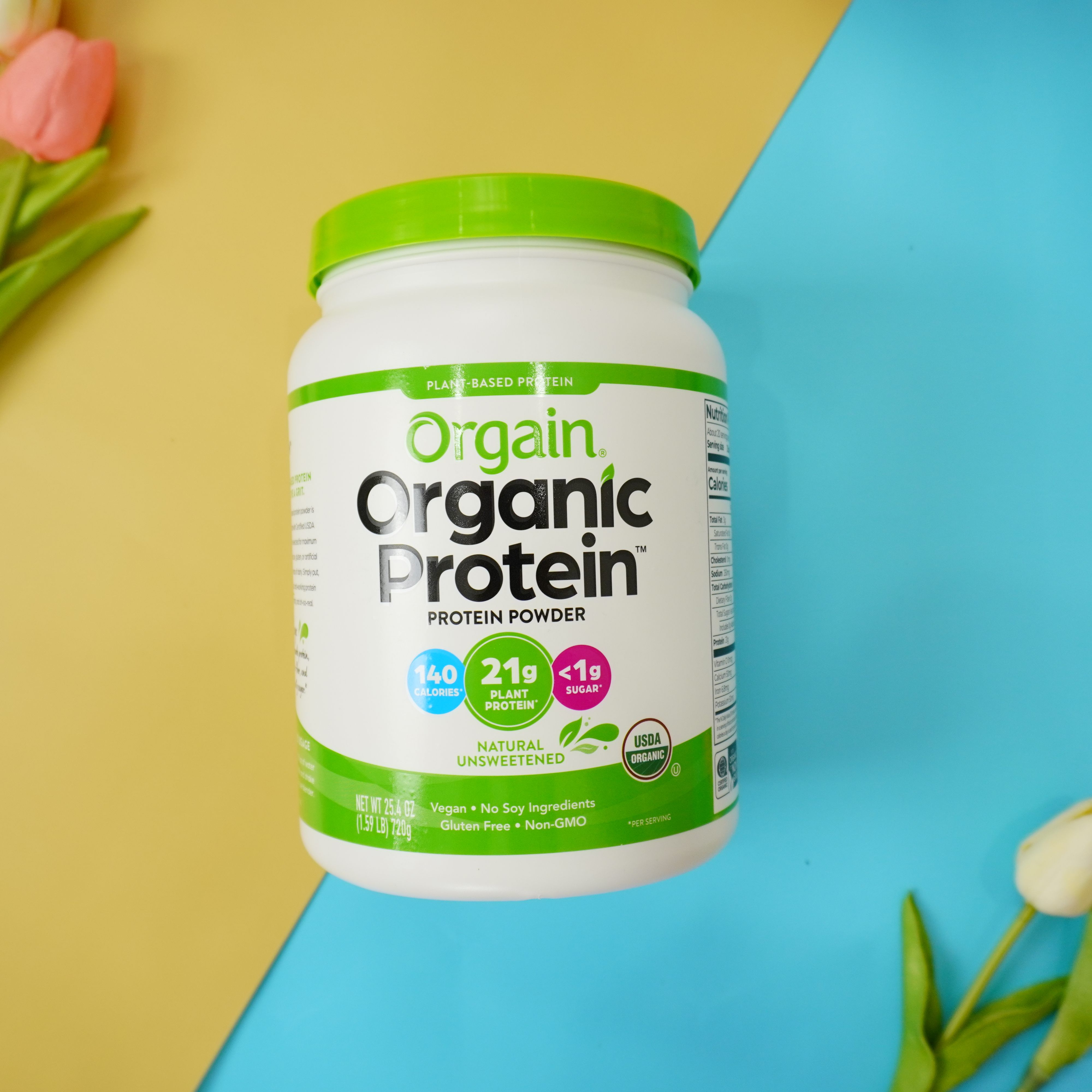 Orgain - Đạm Thực Vật Hữu Cơ Orgain Không Chất Làm Ngọt 720gr