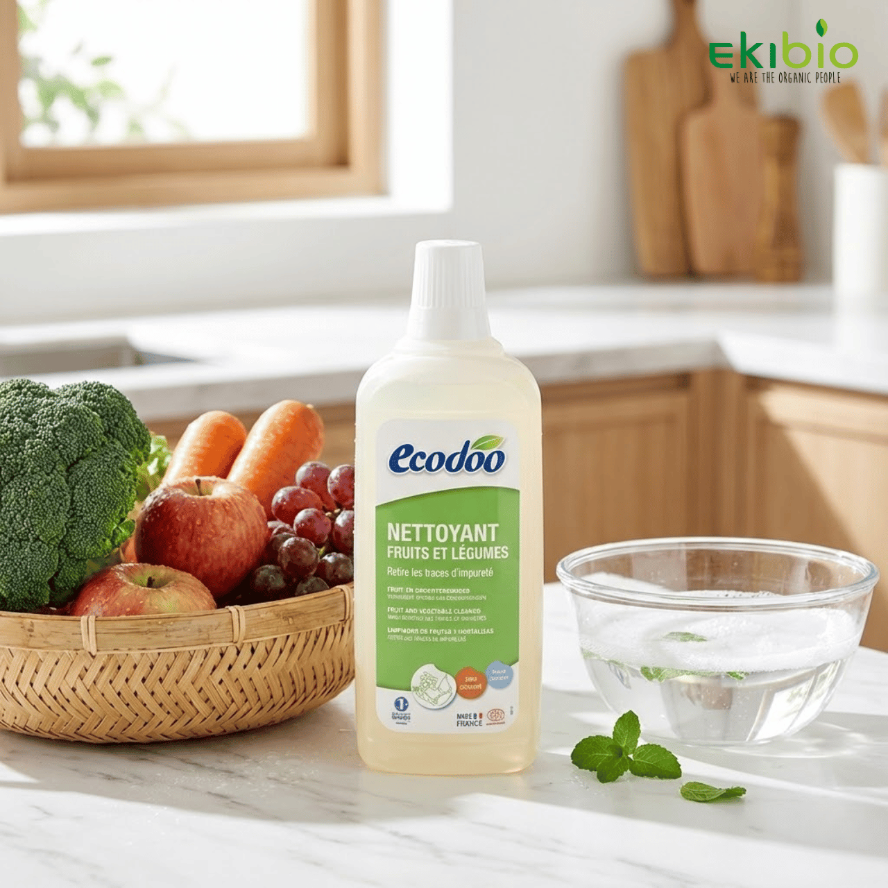 Ecodoo -  Nước Rửa Rau Củ Hữu Cơ Sinh Học 750mL