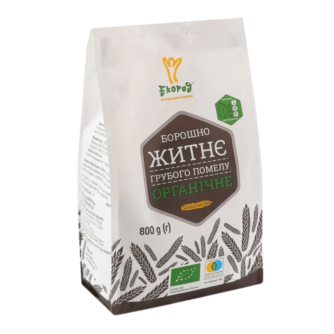 Ecorod Bột Lúa Mạch Đen Hữu Cơ 800gr