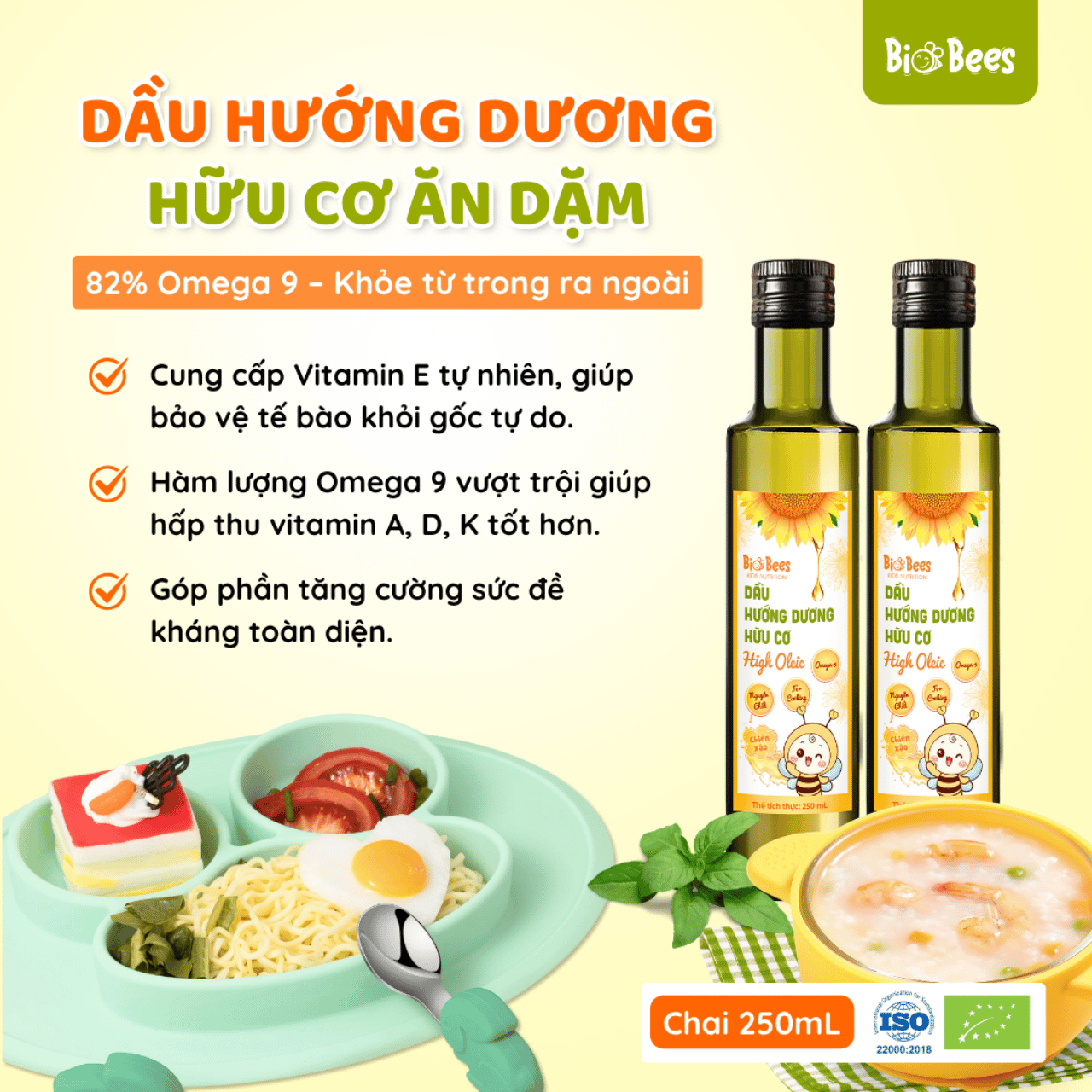 BioBees- Dầu hướng dương hữu cơ dòng high oleic