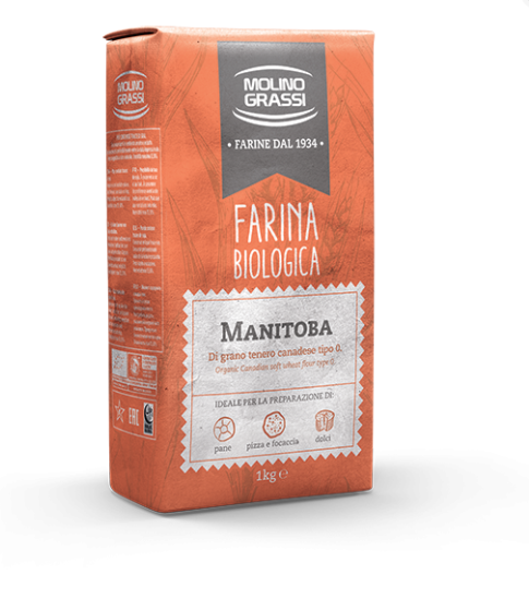 Molino Grasii - Bột Làm Bánh Mì Manitoba Hữu Cơ 1kg