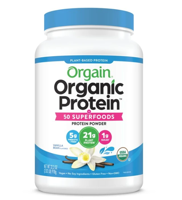 Đạm thực vật và Superfoods hữu cơ hương Vani 918g