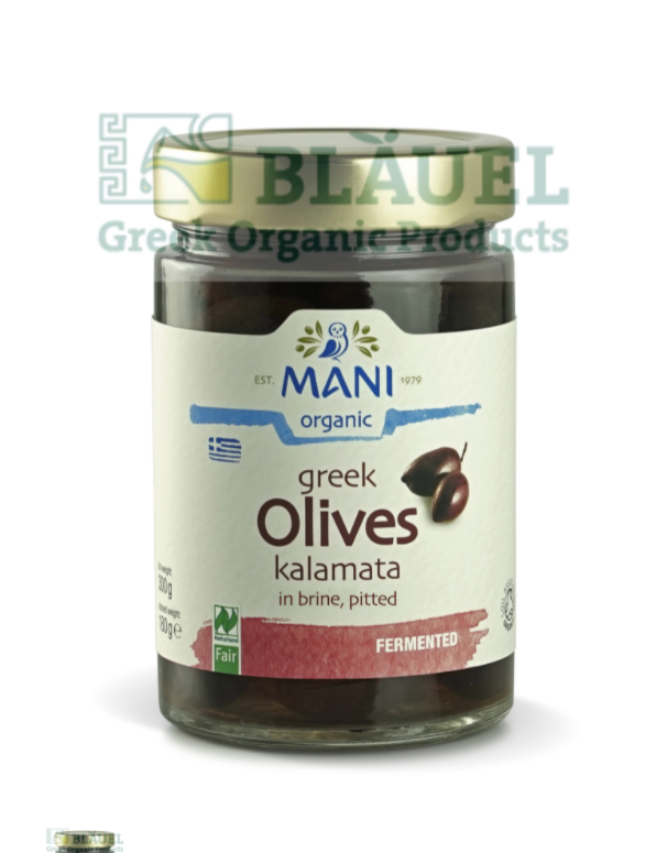 Trái Olive Kalamata Hữu Cơ (ngâm trong nước muối, đã tách hạt)