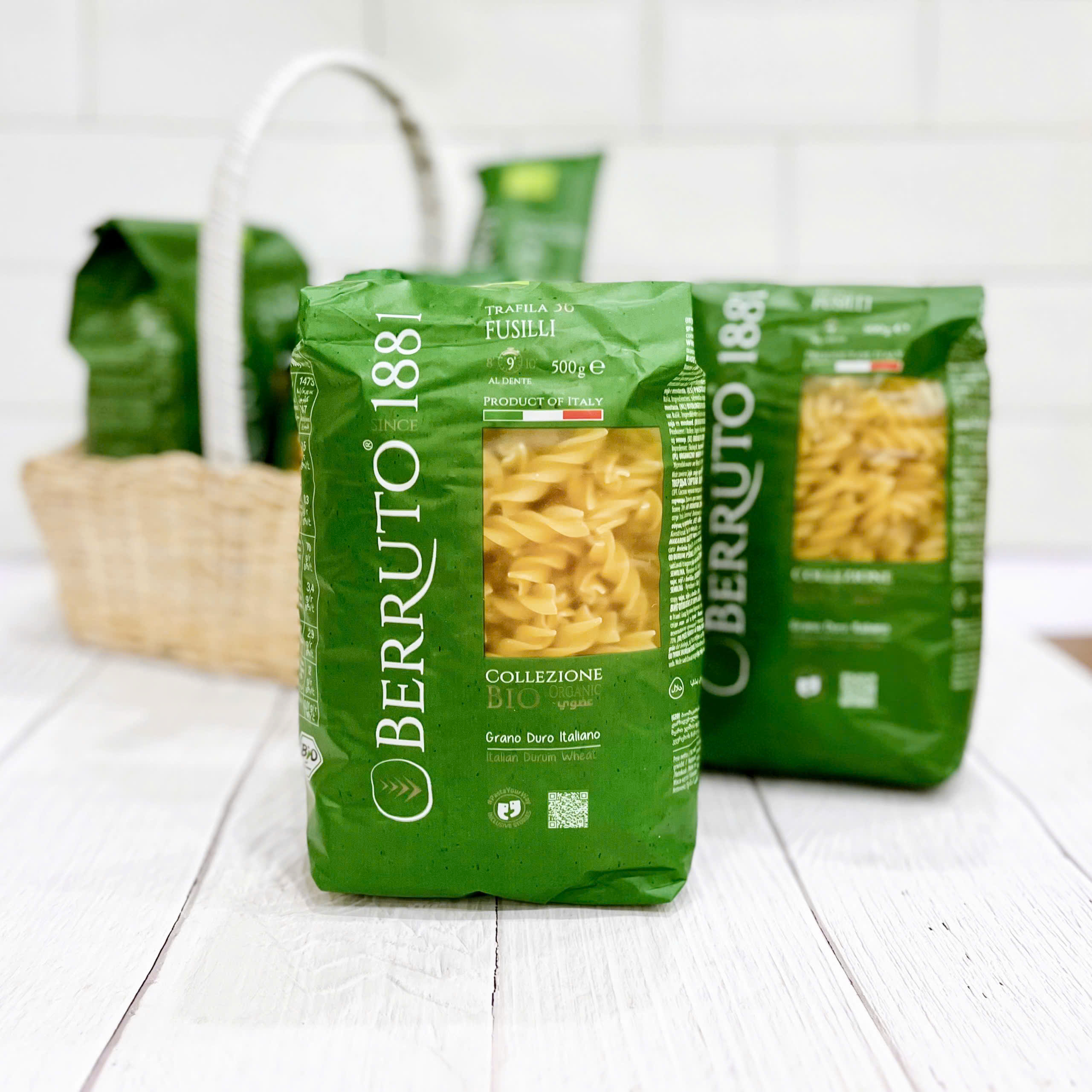 Nui Mỳ Hữu Cơ Berruto 1881 500gr -Dạng Xoắn