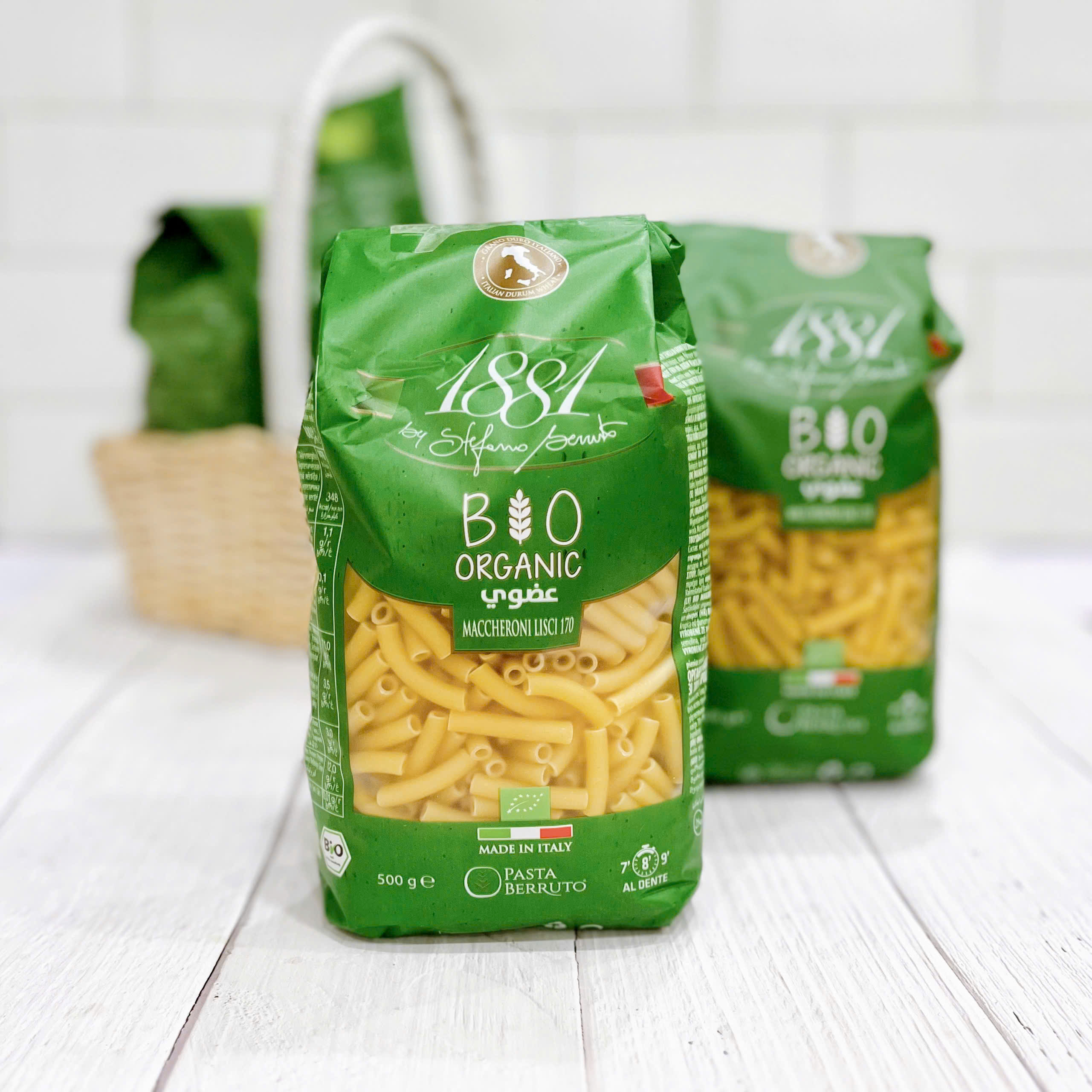 Berruto - Nui Mỳ Hữu Cơ 500gr - Dạng Ống