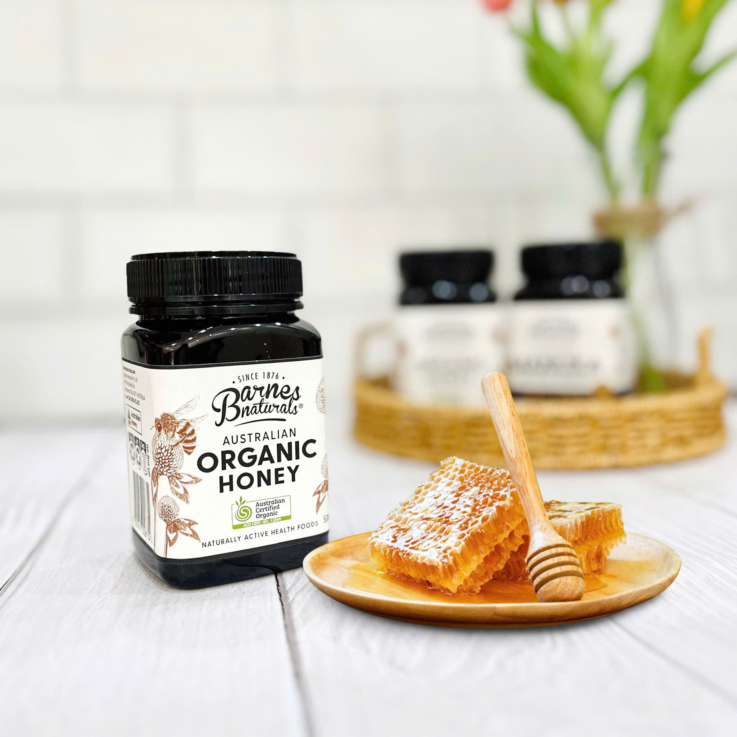 Barnes Naturals - Mật Ong Hữu Cơ Barnes Naturals 500gr