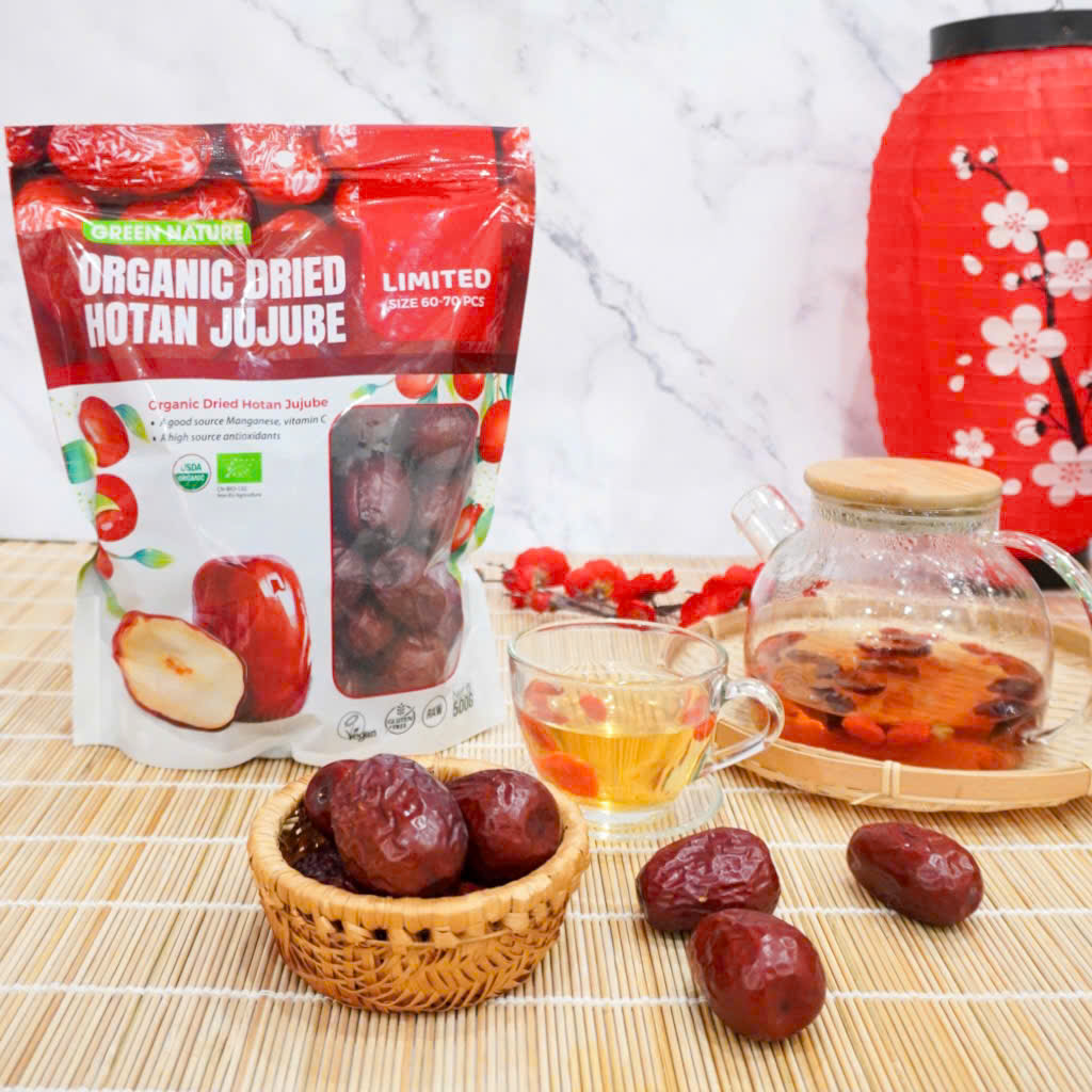 Táo Đỏ Hotan Hữu Cơ Green Nature 500gr ( Siêu VIP)