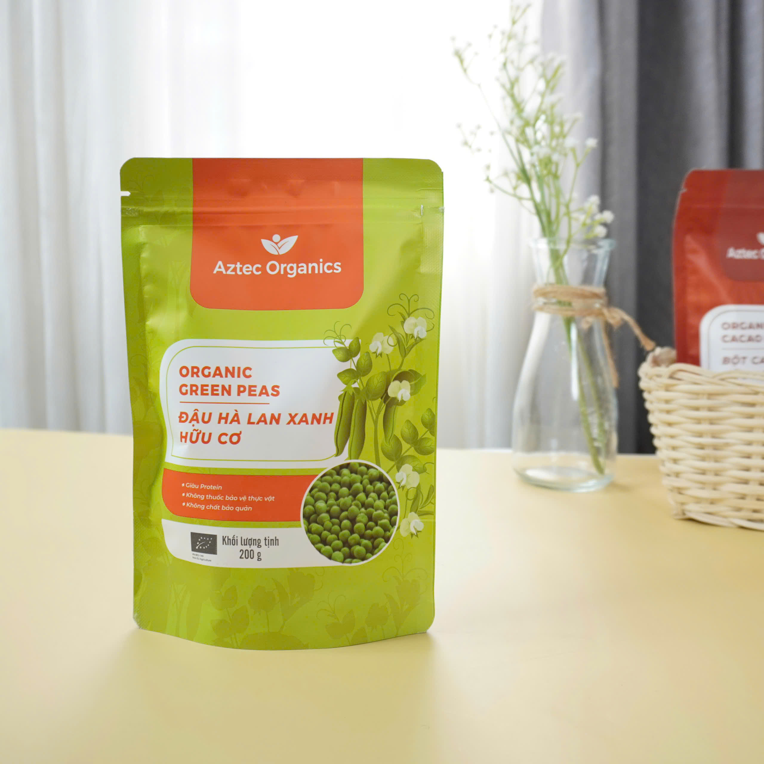 Aztec Organics Đậu Hà Lan Xanh Hữu Cơ 200g