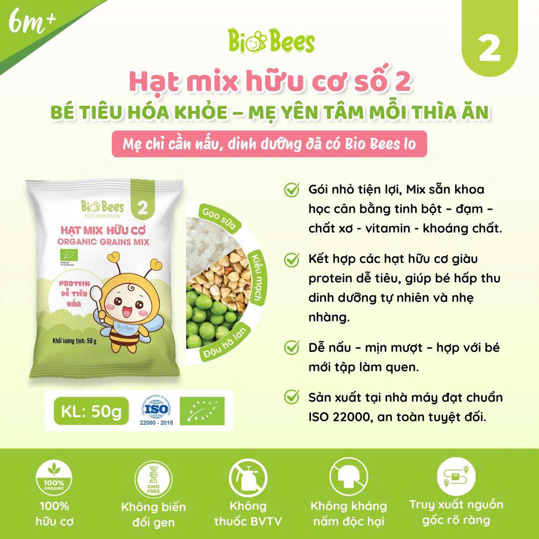 BIOBEES - Hạt Mix Hữu Cơ Số 2