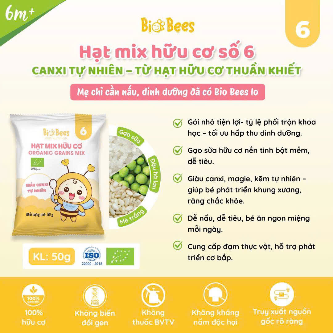 BIOBEES - Hạt Mix Hữu Cơ Số 6
