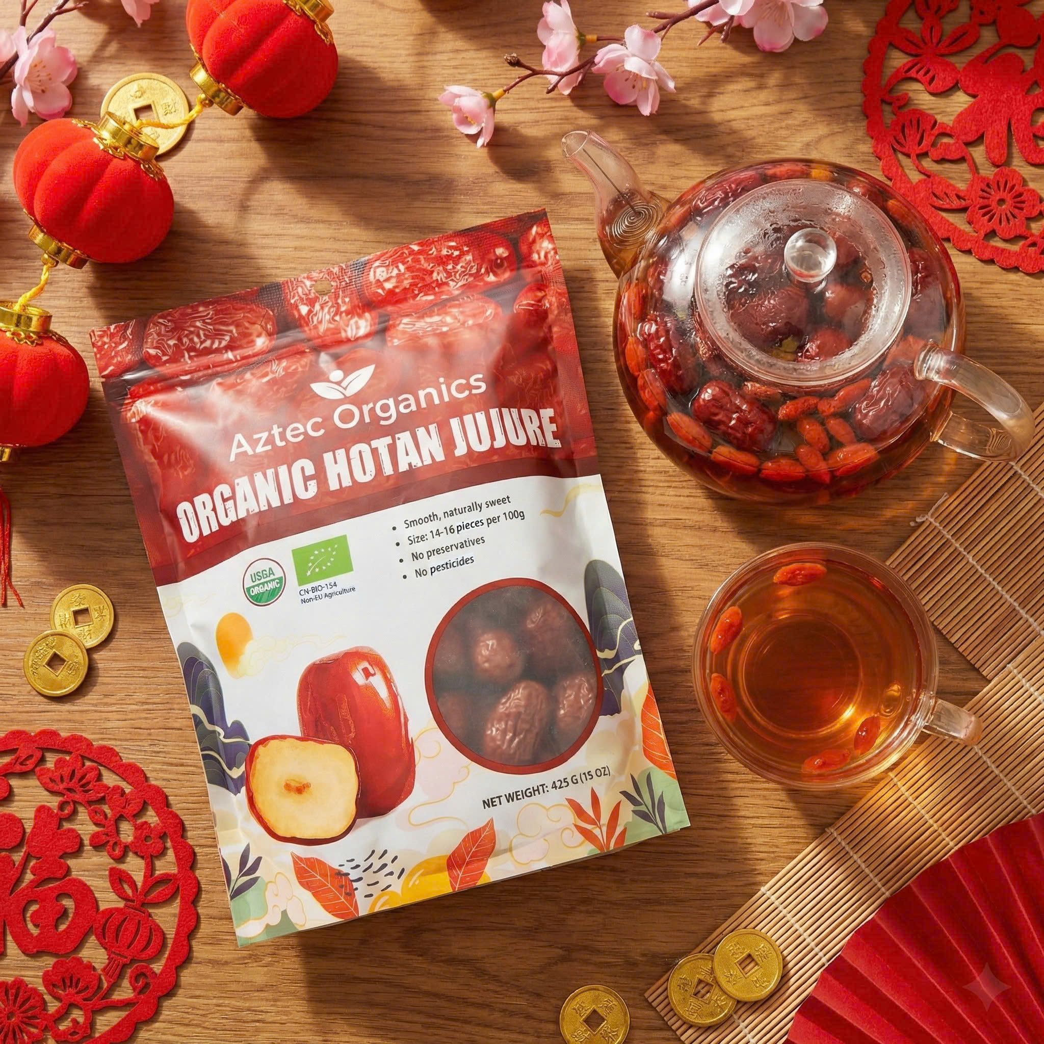 Aztec Organics - Táo Đỏ Hotan Hữu Cơ 425g