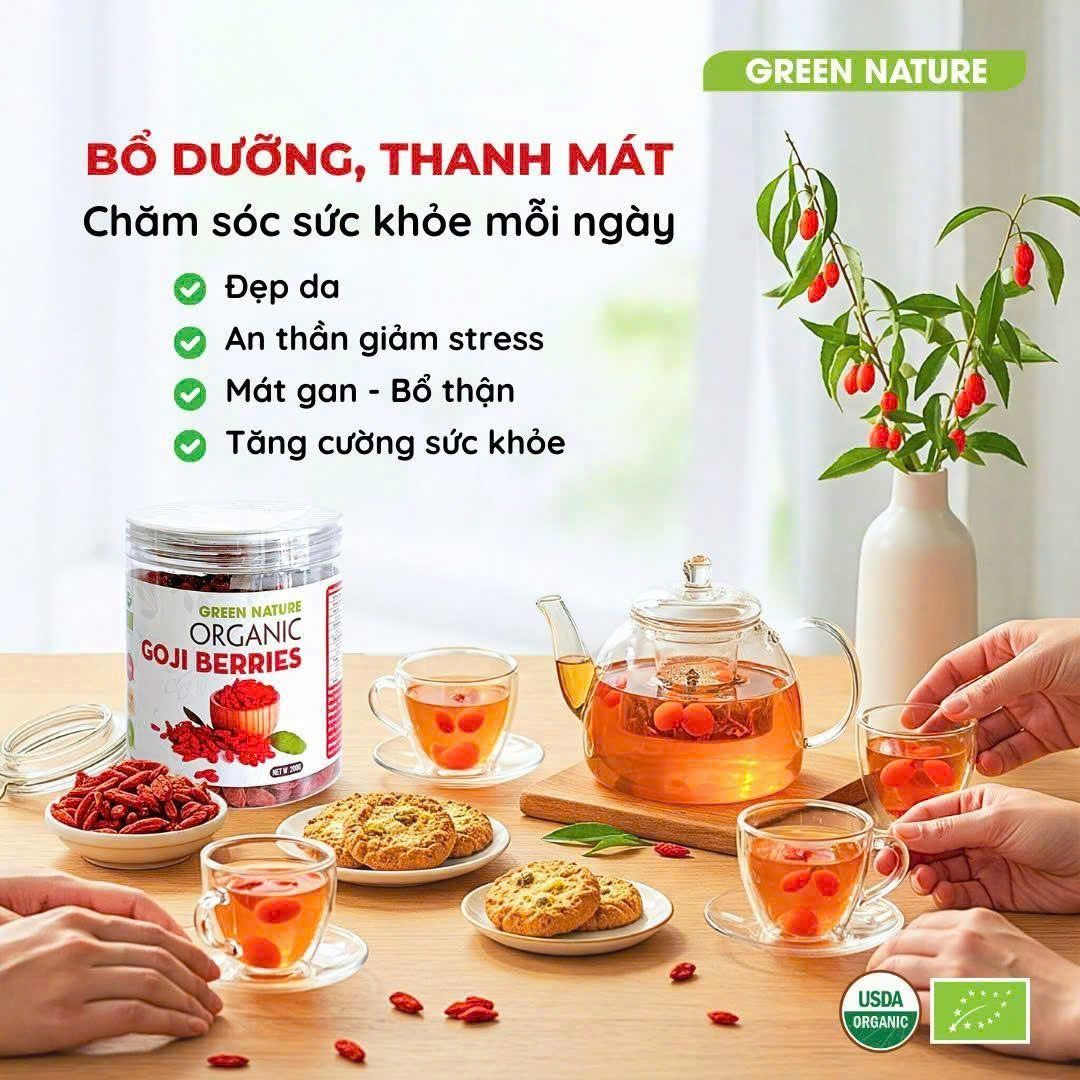 Green Nature - Kỷ Tử Hữu Cơ Ninh Hạ 200g