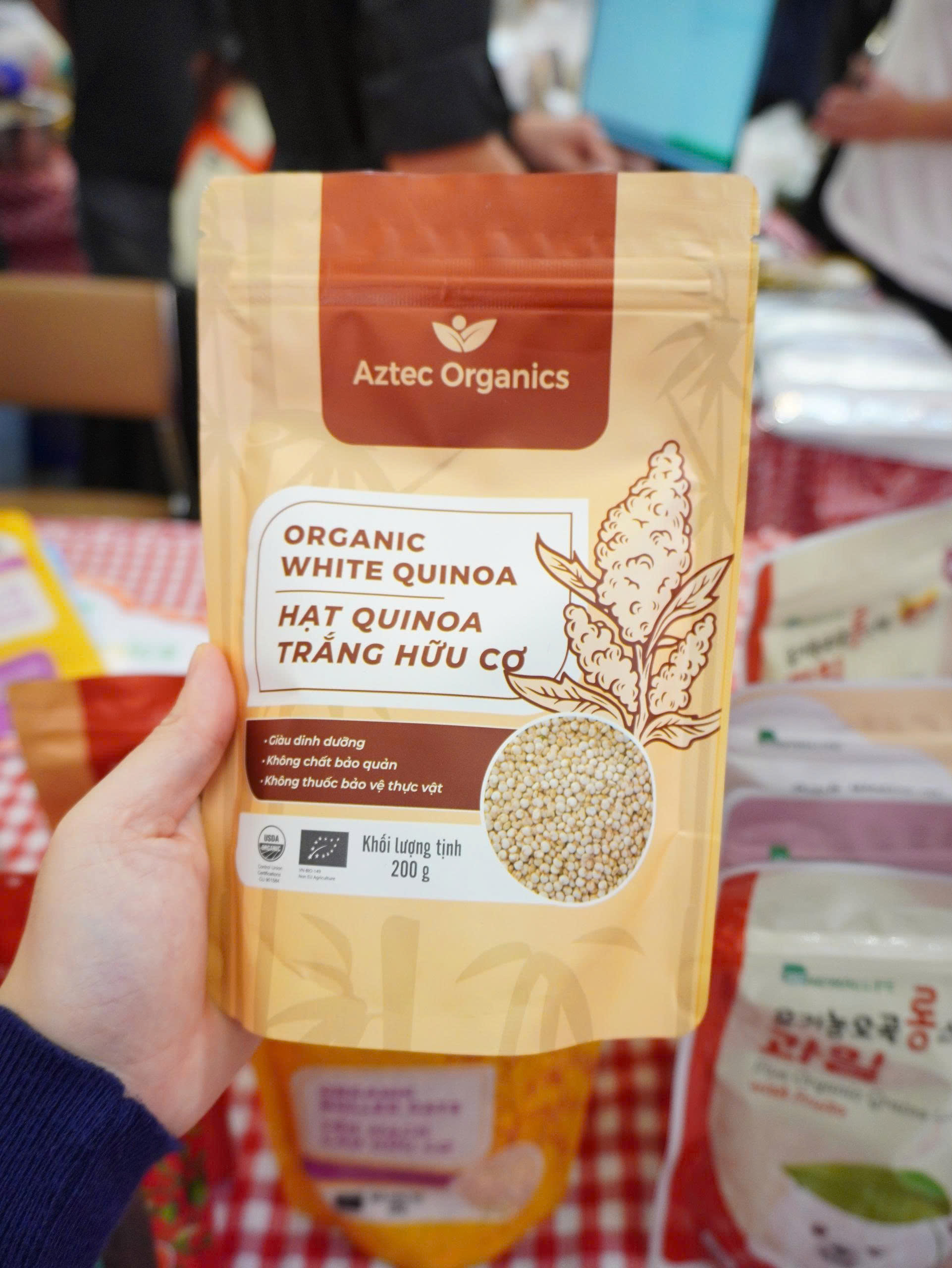 Aztec Organics - Hạt Diêm Mạch Trắng Hữu Cơ 200g