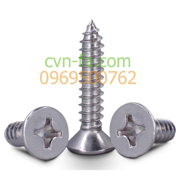 Vít gỗ Inox đầu bằng-皿頭タッピングねじ‐SUS304