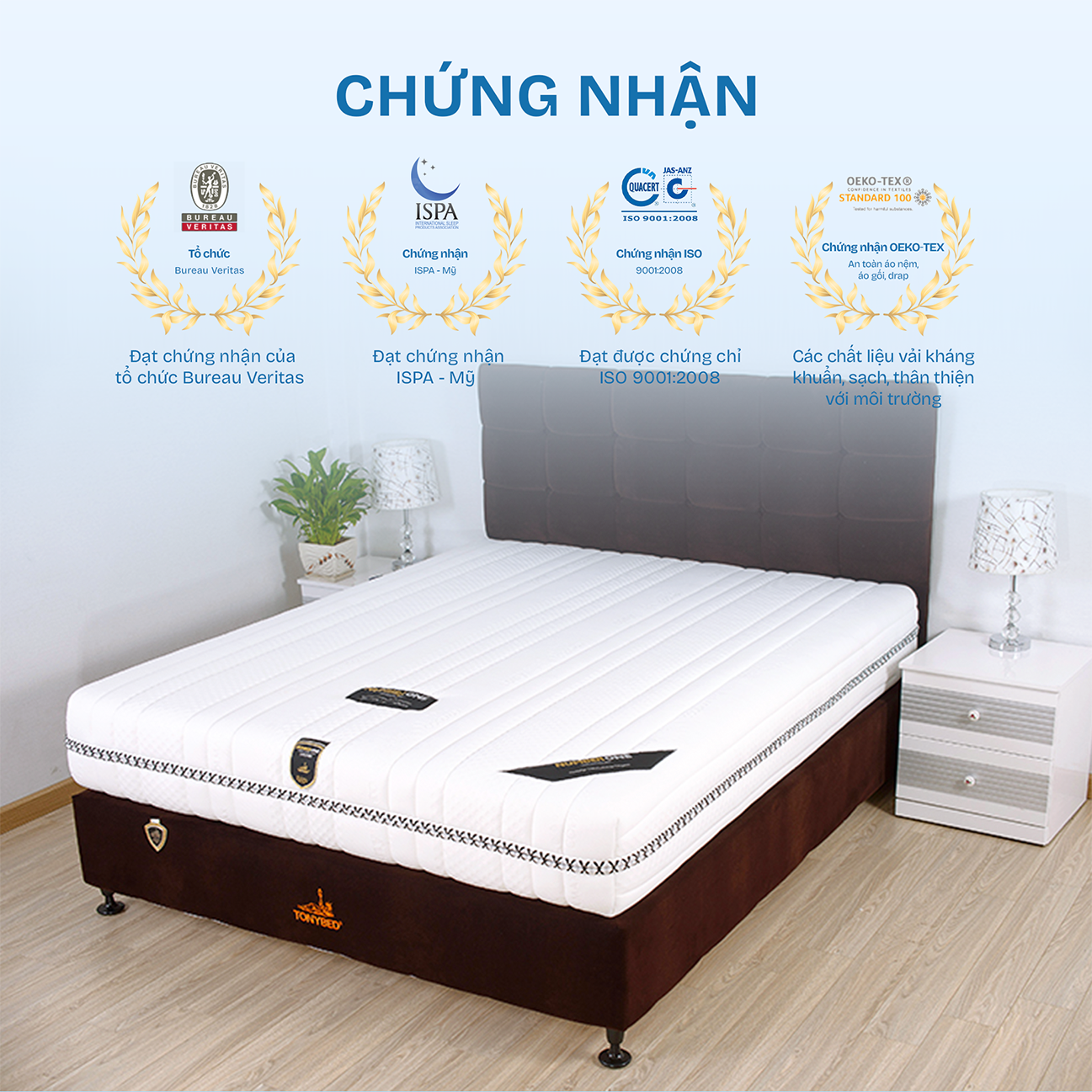 Nệm lò xo túi Number One