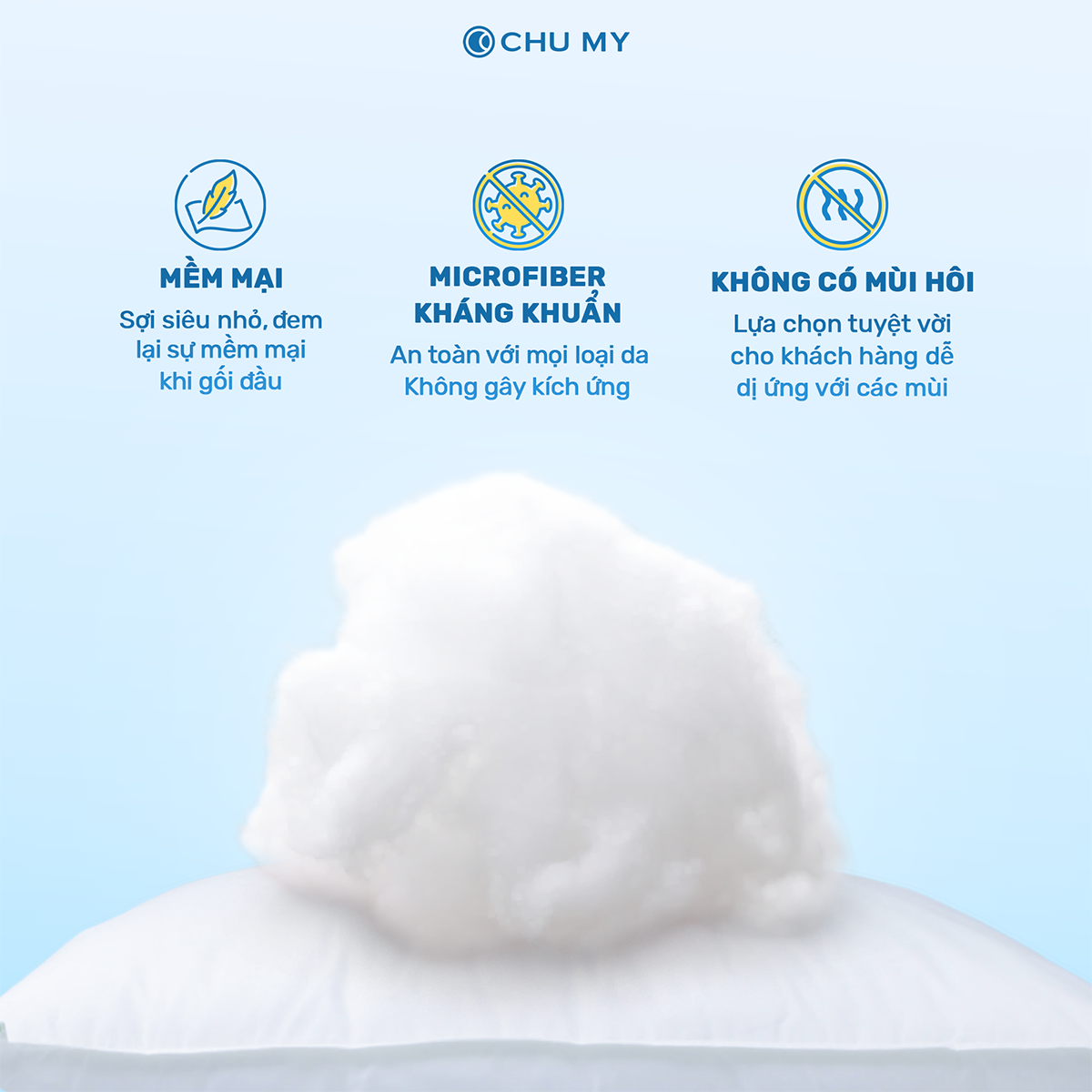 Ruột gối Microfiber CHU MY