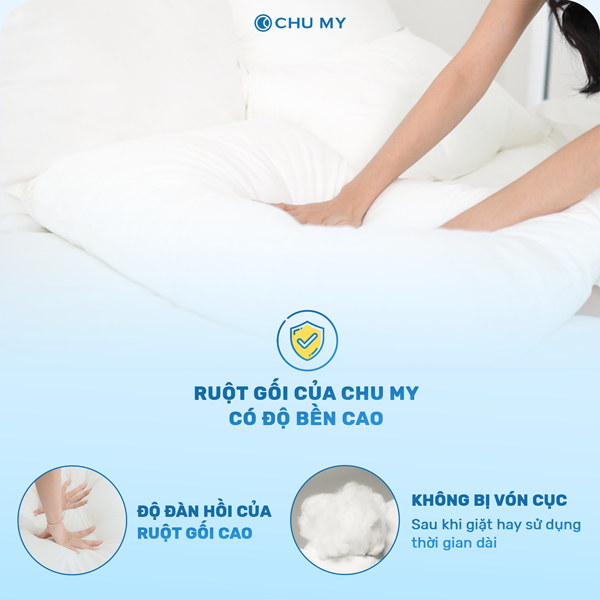 Ruột gối Microfiber CHU MY