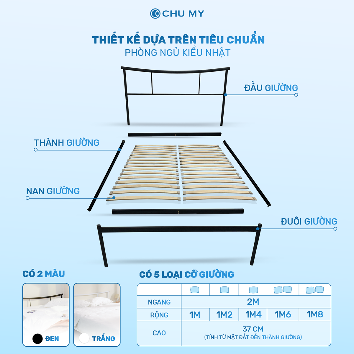 Giường Sắt Tokyo Bed