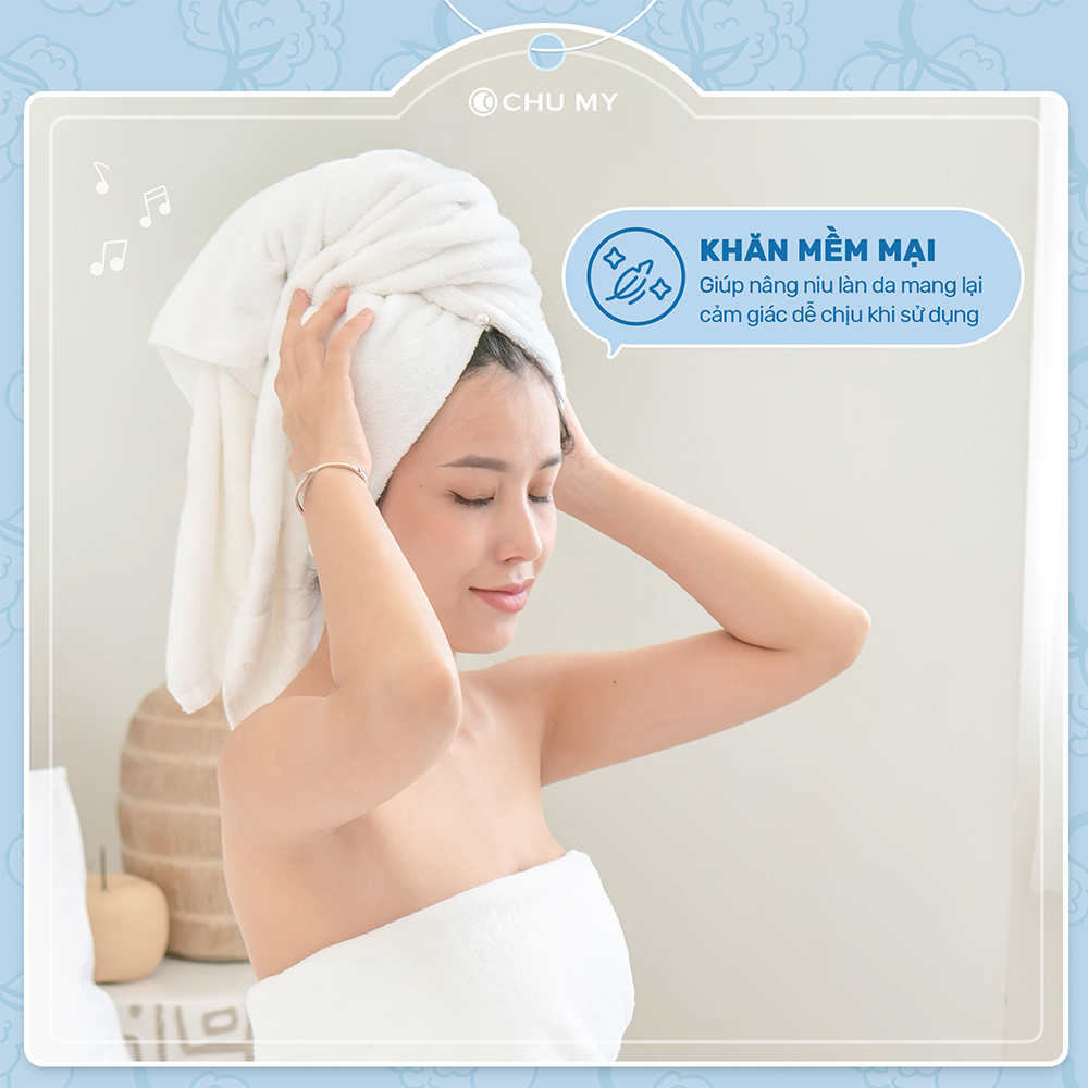 Bộ 3 khăn tắm khách sạn 70x140cm - 500g