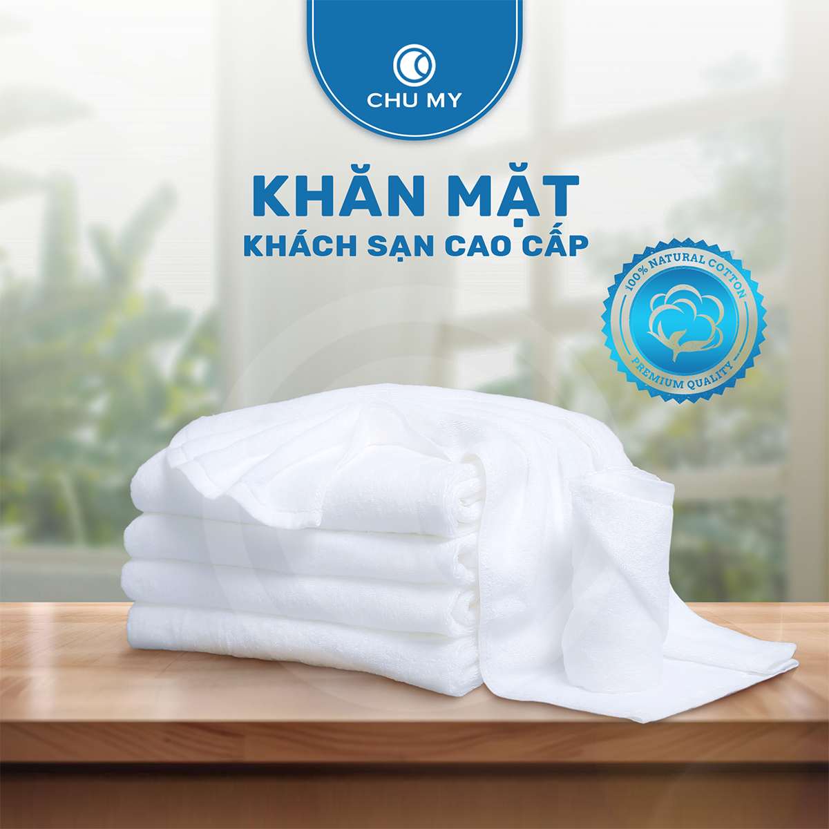 Khăn mặt khách sạn 34x70cm - 130g