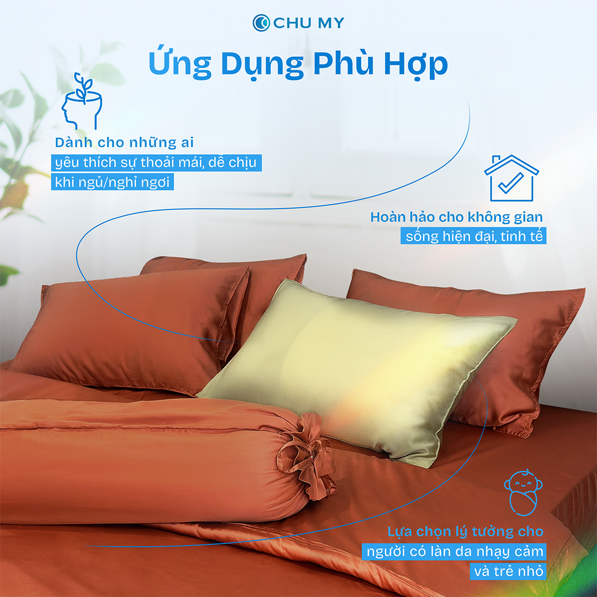 Vỏ gối Tencel 60S