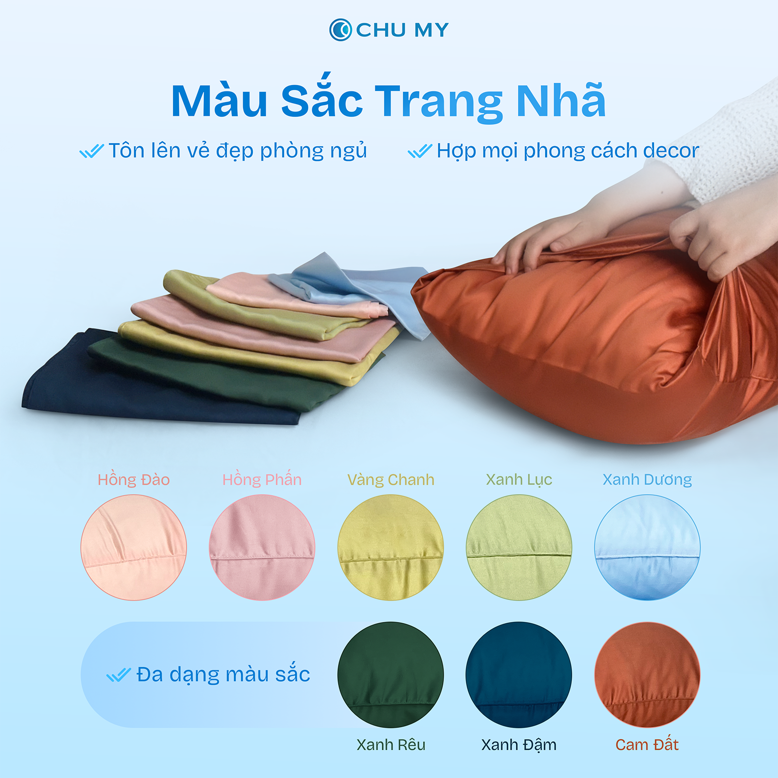 Vỏ gối Tencel 60S